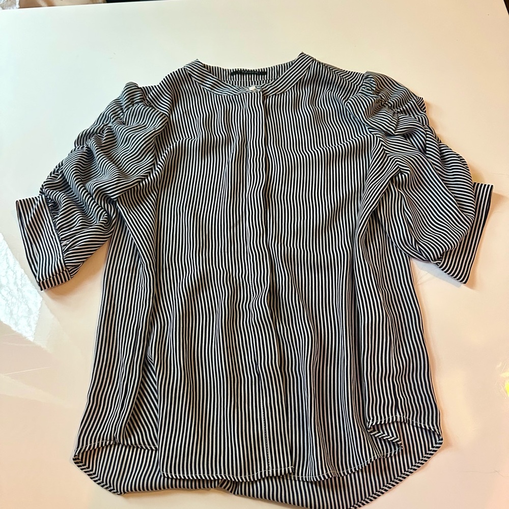 Black and White Striped Women’s Shirt